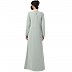 Designer Dress abaya with Inward Pleats- Sea Green Designer Dress abaya with Inward Pleats- Sea Green